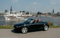 13. August 2000 / Hamburg / Foto-Shooting im Hamburger Hafen